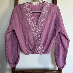 Chloe & Katie Floral Embroidered Top